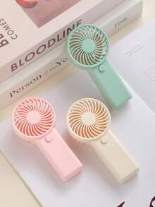 1pc New Handheld Small Fan Portable Fan Outdoor School (Battery Not Included) - Multicolor - View 8