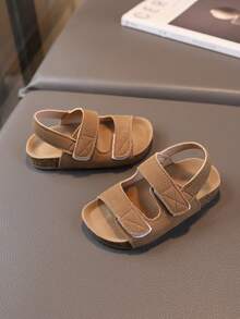 1 Pair Summer Kids Sandals, Toddler Boys Open Toe Beach Shoes, Non-Slip Soft Sole Girls Casual Stylish Shoes