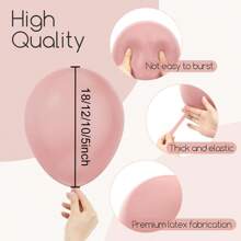 Juego de corona de globos decorativos para fiesta, 10/50/116 piezas, incluye globos de látex de colores rosa, azul, verde, carne y café, adecuado para decorar bodas, compromisos, cumpleaños, ceremonias de graduación, celebraciones y fiestas de aniversario