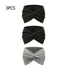 1 件女士运动头带，波西米亚风格头巾，复古扭曲头带，适合瑜伽跑步运动骑行旅行，多种颜色 - 彩色 - 查看 33