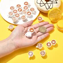 Wipaka 10/50 件艺术拿铁设计迷你咖啡杯饰物，树脂吊坠，适用于 DIY 珠宝制作和工艺品 - 50PCS - 查看 2