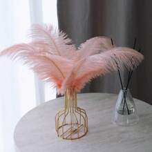 3pcs 30-35cm Vintage Style Artificial Feathers, Multi-Color Options, Faux Fur Decorative Feathers For Home, Wedding And Photo Shooting,Fall Decor,Autumn