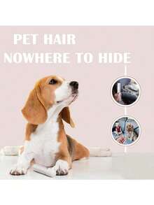 1pc Portable High-Grade ABS Material Mini Lint Remover In Cream & Contrast Color, Reusable T-Shape Fabric Clothes Cream & Contrast Color, Reusable T-Shape Fabric Cloth…Pet Hair Remover, Daily Universal Pet Supplies - Multicolor - View 5