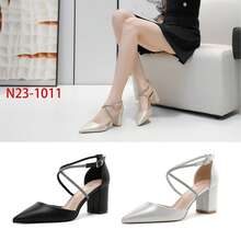 Elegant Rhinestone Decorated Pointed Toe High Heel Sandals Summer Sandals For Women - Silver - View 2
