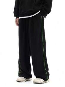 1 pieza Pantalones casuales sueltos para hombres, aptos para primavera/verano, playa, vacaciones, uso diario, entrenamiento, actividades al aire libre, fitness, correr, versátil y de moda para la calle