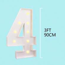 Bảng số LED khổng lồ 3ft có đèn số 0-9 - Bảng xốp ánh sáng trắng mát và ấm, thích hợp cho tiệc tùng, sinh nhật, đám cưới, kỷ niệm - Dùng pin (AA), tự lắp ráp, thích hợp cho đám cưới, lễ rửa tội, sinh nhật, lễ kỷ niệm, lễ tốt nghiệp (Không bao gồm pin) - Nhiều màu - Xem 27