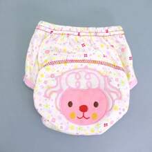 4 piezas de pantalones de entrenamiento reutilizables para niños pequeños, con diseños bordados lindos, transpirables y resistentes al agua, aptos para uso en exteriores