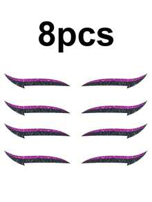 48/24/8 Pieces Of Self-Adhesive Eye Makeup Eyelash Patches, Stage Makeup Party Night Club Eye Makeup Patches, Eyeliner Stickers, Eyeliner Stickers, Eye Shadow Stickers, Self-Adhesive Eye Makeup Eyeliner Stickers, Eyeliner Pearlescent Stickers - Multicolor - View 18