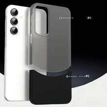 1 pezzo Custodia magnetica opaca 2 in 1 per PC compatibile con iPhone 12 Pro Max/iPhone 13 Pro Max/Realme C61/Realme C63/Vivo V30e 5G/V40 Lite 5G/Redmi Note 14 Pro+ 5G/Galaxy S25 Ultra/Edge 50/OnePlus Nord CE4, sottile e portatile - Grigio - Visualizzare 2