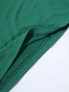 Customizable Personalized Animal Numeral Birthday Design Print Boys Sports Fashion T-Shirt, Children Short Sleeve Activewear Tops, Green - Green - View 5