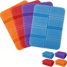 1 pieza Cojín de asiento de espuma XPE colorido para exteriores - Portátil, plegable e impermeable - Alfombra de picnic, azul, naranja, verde, rojo, adecuada para camping, senderismo y de rodillas cómoda