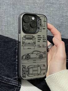1 pieza Funda de teléfono personalizada con diseño de coche de carreras, a prueba de caídas, compatible con iPhone 11 12 13 14 11 Pro Max 12 Pro Max 13 Pro Max 14 Pro Max XR 15 15 Pro 15 Pro Max, Galaxy A05/A15/A25/A35/A53/A54/A55/S23/S24, resistente al agua, a los golpes y a los arañazos