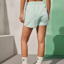 Calças esportivas Xtep femininas oficiais de verão autênticas respiráveis calças cinco quartos fitness secagem rápida shorts de treinamento 876228240171 - Água gelada verde - Ver 8