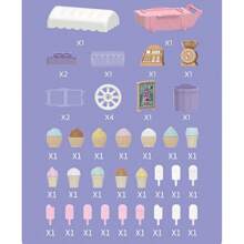 1 szt. Miniaturowy zestaw zabawek do zabawy w lody dla dzieci, zestaw zabawek kuchennych odpowiedni dla dzieci w wieku od 3 do 12 lat, dobry prezent dla dzieci