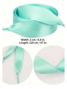 1 Pair/2pcs 2cm Width 120cm Length Satin Ribbon, Fashion DIY Shoelace Suitable For Sneakers, Boots, And Gift Box Packaging