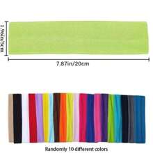 6/14pcs Color Random Unisex Stretchable Headband, Soft Fabric Headband Suitable For Long Hair And Short Hair, Very Suitable For Yoga, Running And Fitness. Home Bathroom Decor Fall Decor Back To School