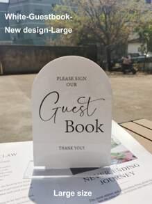 1pc Arch Acrylic Signs With Stand For Reception,Wedding And Party Event,Christmas