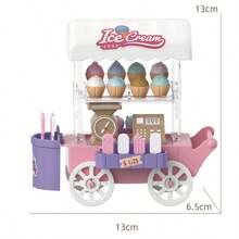 1 szt. Miniaturowy zestaw zabawek do zabawy w lody dla dzieci, zestaw zabawek kuchennych odpowiedni dla dzieci w wieku od 3 do 12 lat, dobry prezent dla dzieci