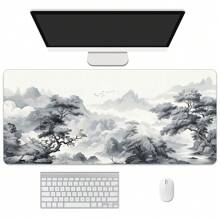 Big Art Mousepad White Black Desk Protector Pad On The Table Pads Computer Mat Xxl Mouse Pad Extended Pad Deskmat Office Carpet