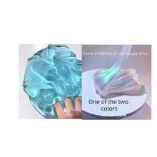 1 pieza Juguete casero de gel de burbujas, barro de burbujas, set variado de slime y arcilla cristal (color variado, se recomienda refrigerar o remojar en agua fría antes de usar debido a las condiciones climáticas) - Celeste - Ver 6
