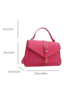 Bolsa de cor sólida, estilo estudante, casual, urbana, estilo universitário, minimalista, com alça superior, bolsa transversal de feltro com estampa de crocodilo, bolsa de ombro clássica em formato de crescente, bolsa de mão e carteira estilo hobo feminina