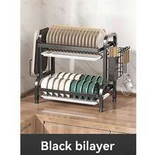 1 件厨房收纳架、台面碗碟沥水架、餐具架 - 彩色 - 查看 2