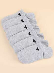 5 Paar süße und lustige Gesichtsausdruck-Muster Unsichtbare Socken, modisch und geeignet für den täglichen Gebrauch, unisex
