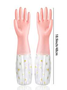 1 双/手部保护，洗碗清洁手套，厚实，防水防滑，防护，厨房，浴室，家庭，家居用品供应商 - 彩色 - 查看 6