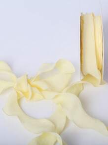 1 Roll /10 Yards 0.98in Bubble Pleated Ribbon, Handmade Edge Ribbon, Fresh Flower Bouquet Ribbon, Decorative Gift Box Ribbon, Diy Wrapped Fishtail Ribbon, Gift Wrap, Decoration