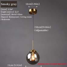 Modern Minimalist Glass Pendant Light, Nordic Creative Dining Room Decor Chandelier, Living Room Hallway Luxury Pendant Light, Hotel Villa Indoor Warm Light Pendant - Warm White - View 9