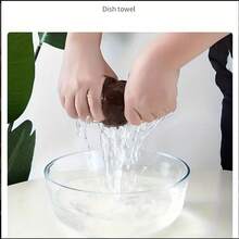 超吸水超细纤维清洁布 - 5/10 件，不起毛且耐用，适用于厨房、洗车和家庭使用 12 英寸 X 12 英寸 - 棕色 - 查看 9