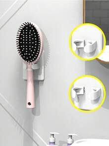 浴室壁挂式梳子收纳架，发夹整理架，气垫梳子架，创意塑料梳子架 - 彩色 - 查看 9