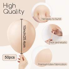 Juego de corona de globos decorativos para fiesta, 10/50/116 piezas, incluye globos de látex de colores rosa, azul, verde, carne y café, adecuado para decorar bodas, compromisos, cumpleaños, ceremonias de graduación, celebraciones y fiestas de aniversario