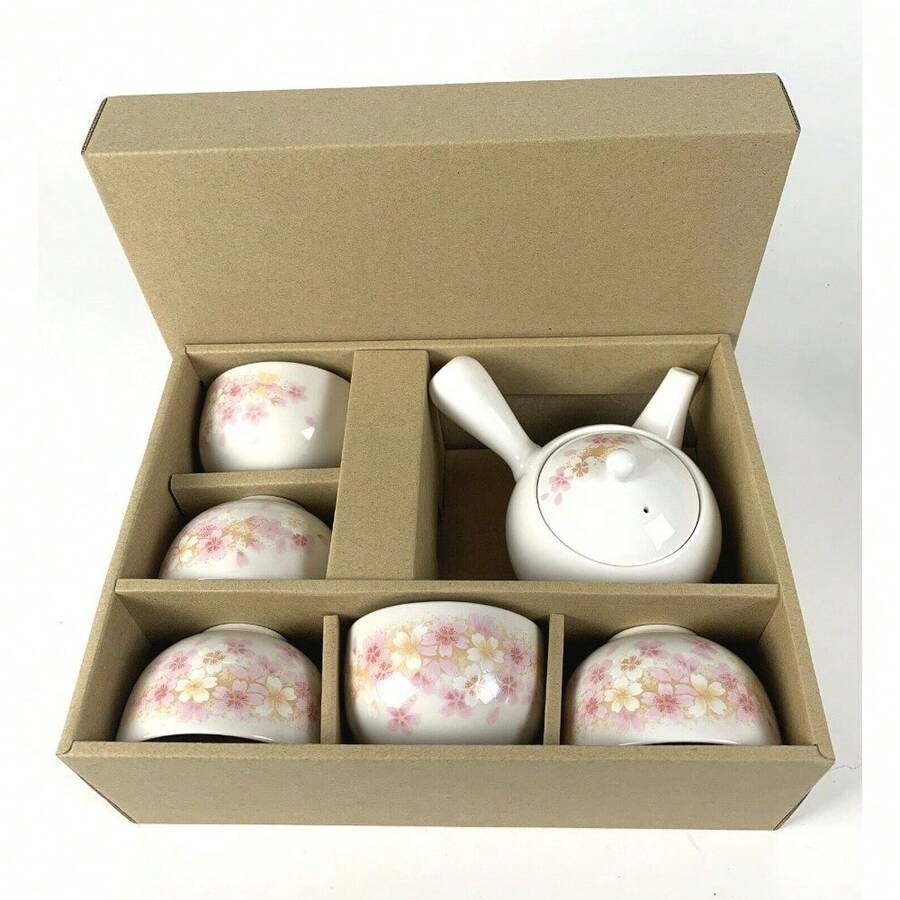 Tea Cup Sakura Cherry blossom Yunomi Mug pink 8oz Made in