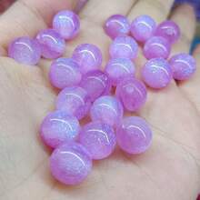 16mm 10pcs Glossy Cat Eye Resin Beads - Galaxy Mermaid Subtle Sparkle Resin Round Beads, Smooth Beads Suitable For DIY Jewelry Making - Unisex Accessories - Multicolor - View 8
