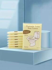 20/30/50/70/100/200 pièces Couvre-siège de toilette en papier, couvre-siège de toilette en papier biodégradable pour adultes en formation à la propreté, 100%, accessoires de voyage pour les toilettes publiques, l'avion, le camping