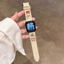 Creative Burger Leather Strap New Compatible With 38/40/41/42/44/45/49mm Apple Watch Strap Apple Watch Strap Apple Watch Strap Ultra/Se/8/7/5/4/3/2/1