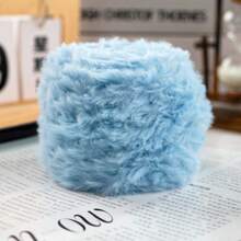 Big Ball 100 Grams Faux Fur Soft Yarn 100% Polyester Yarn For DIY Crochet Knitting Projects Like Throw Blanket Scarf Hat & Other Hometextile Products