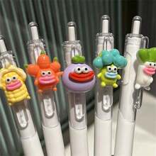 1pc Quick Dry Black Ballpoint Pen, Cute Flower Push-Button Pen, Random Color, Gift For Friends And Girlfriends For Back To School Season