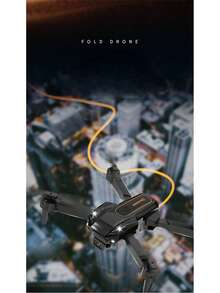 Drone SY16 con cámara Dual HD1080P de cuatro ejes vehículo aéreo no tripulado juguete eléctrico cuadricóptero plegable Avión de Control remoto Jugueted Dron - Negro - Ver 5