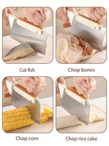 1 件多功能切菜板和磨刀器 2 合 1 厨房工具，切蔬菜、肉、鱼、骨头时保护双手，省时省力，适用于任何刀具、厨房配件，适合家庭厨房、餐厅、节日礼物