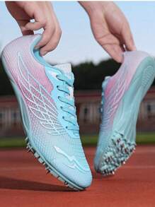 Spike-Schuhe für Leichtathletik Damen/Herren, professionelle Outdoor Athletikschuhe, leichte, atmungsaktive Trainingsschuhe mit Spikes für Sprints