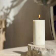 Velas perfumadas de lujo y vintage francesas en formato cilíndrico - Velas aromáticas sin humo para decoración del hogar, bodas, decoración de bodas, fiestas y ambiente romántico | Props fotográficos, ideas de regalo, velas premium de soja