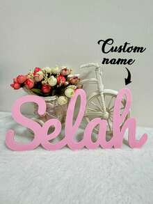 1 件，定制姓名，定制儿童婴儿亚克力姓名牌，适用于卧室和客厅，多种字体样式选项，个性化座位卡，婚礼铭牌，返校