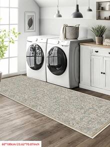 这款优雅图案长条地毯，适用于玄关、洗衣房、卧室、厨房等场所的硬木地板。它也非常适合室内装饰，为家居增添四季皆宜的点缀。这款时尚长条地毯可水洗且防滑，是走廊地毯或客厅地毯的理想之选。颜色主要为奶油色、浅蓝色和柔和的米色调，是家居装饰和厨房装饰的理想之选。 - 彩色 - 查看 11