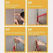 5m Cenefa decorativa moderna de acero inoxidable para pared y techo - Material de bobina pulido espejo contemporáneo, adecuado para la decoración de la sala de estar - Dorado - Ver 7