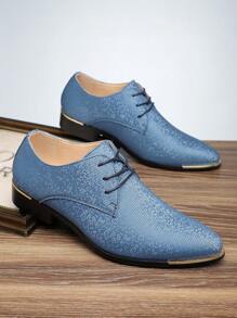 Zapatos casuales de vestir de moda para hombres, con cordones, suela blanda, aptos para conducir, bodas, negocios, estilo coreano