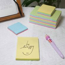 200pcs Small Lined Sticky Notes In 4 Vibrant Colors - Portable, Self-Adhesive Notepad For Students & Office Workers, Easy To Apply & Remove, Ideal For Efficient Note-Taking At Home, School, Or Office