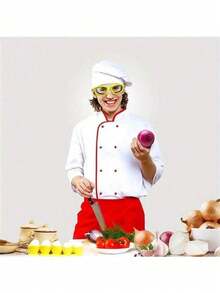 1 件 5.59 英寸/14.2 厘米厨房洋葱切割护目镜、洋葱切割护目镜、防溅烹饪眼镜、厨房眼镜、防雾海绵压缩运动护目镜、无需电源、洋葱切割护目镜、防溅烹饪防护眼镜、小型厨房护目镜