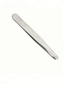 1pc Professional Stainless Steel Eyebrow Tweezers, Precise Hair Removal - Suitable For Facial And Ingrown Hair, Debris And Blackheads, Alcohol-Free, Unisex